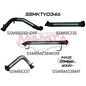 Manta Toyota Landcruiser 300 Series Wagon FJA300R 3.3L V6 Twin Turbo Diesel Wagon (with DPF) 2021 Onwards - TURBO BACK WITHOUT CATS