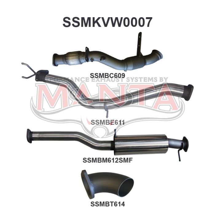 Manta Volkswagen Amarok Ute (June 2012 - 2022) TDI400, TDI420 2H 2.0L ...