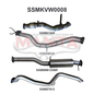 Manta Volkswagen Amarok Ute (June 2012 - 2022) TDI400, TDI420 2H 2.0L Bi-Turbo Ute - TURBO BACK (EXTENDED TAILPIPE)