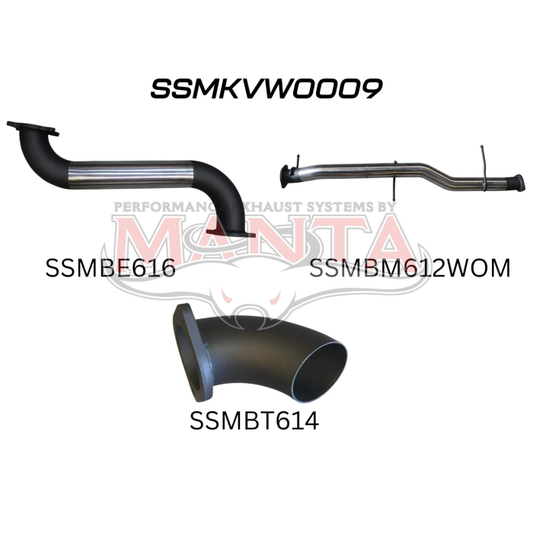 Manta Volkswagen Amarok Ute TDI550, TDI580 2H V6 3.0l Turbo Ute (2016-2022) - DPF BACK - DIFF DUMP